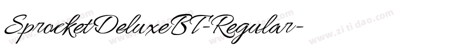 SprocketDeluxeBT-Regular字体转换