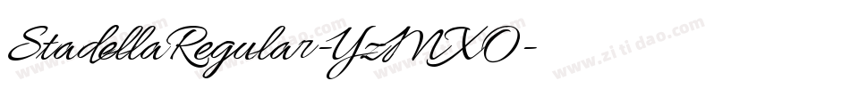 StadellaRegular-YzMXO字体转换