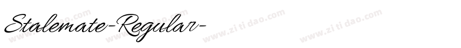 Stalemate-Regular字体转换