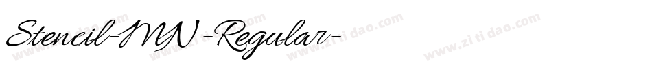 Stencil-MN-Regular字体转换
