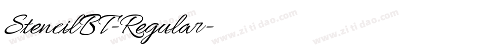 StencilBT-Regular字体转换