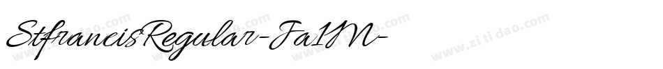 StfrancisRegular-Ja1M字体转换 StfrancisRegular-Ja1M字体转换