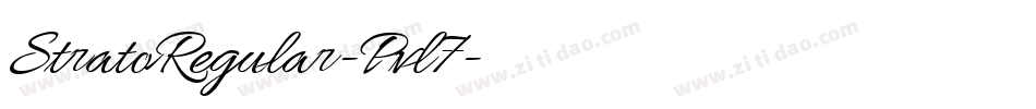 StratoRegular-Pvl7字体转换