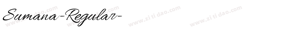 Sumana-Regular字体转换