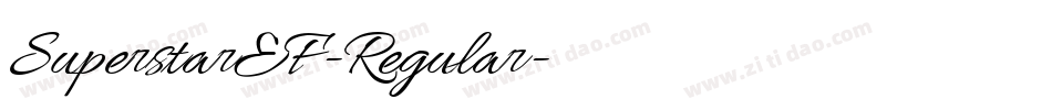 SuperstarEF-Regular字体转换