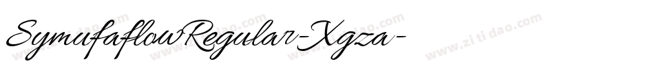 SymufaflowRegular-Xgza字体转换 SymufaflowRegular-Xgza字体转换
