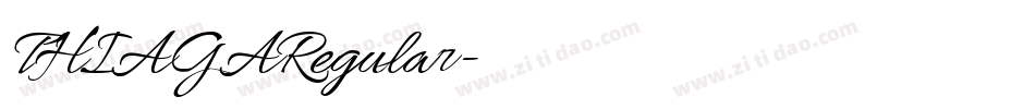 THIAGARegular字体转换