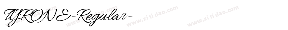 TYRONE-Regular字体转换