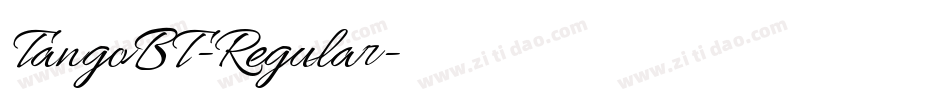 TangoBT-Regular字体转换
