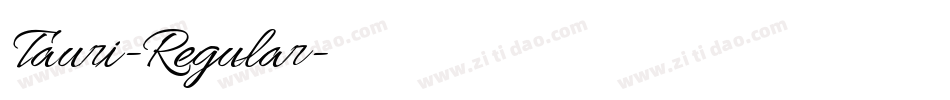 Tauri-Regular字体转换