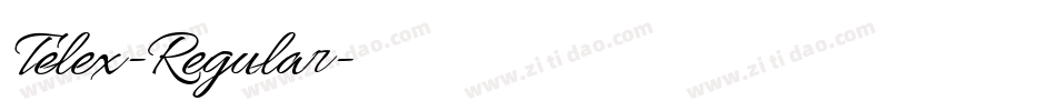 Telex-Regular字体转换