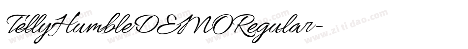 TellyHumbleDEMORegular字体转换