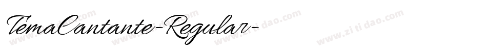 TemaCantante-Regular字体转换