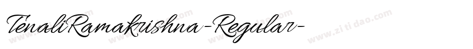 TenaliRamakrishna-Regular字体转换
