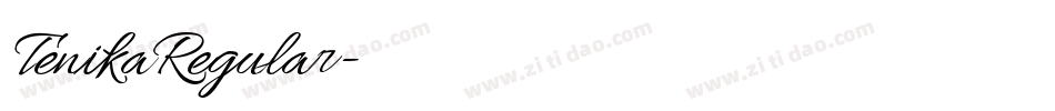 TenikaRegular字体转换