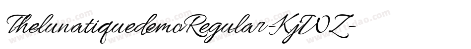 ThelunatiquedemoRegular-KjWZ字体转换