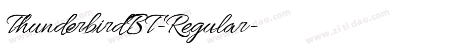 ThunderbirdBT-Regular字体转换