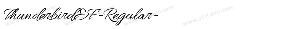 ThunderbirdEF-Regular字体转换