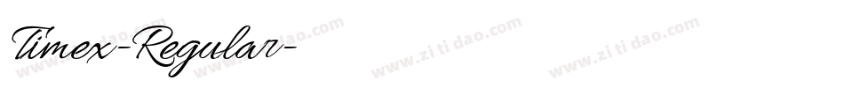 Timex-Regular字体转换