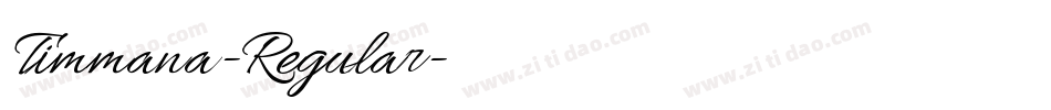 Timmana-Regular字体转换