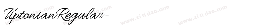 TiptonianRegular字体转换