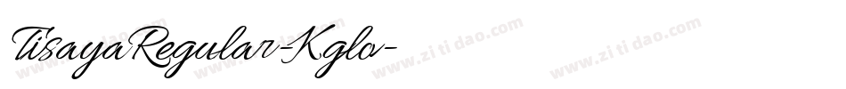 TisayaRegular-Kglo字体转换