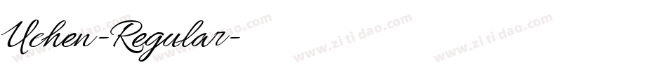 Uchen-Regular字体转换