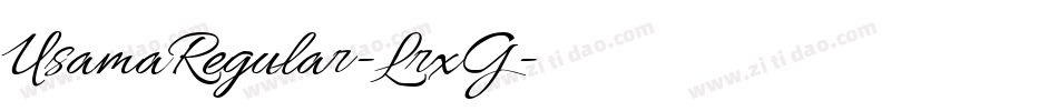 UsamaRegular-LrxG字体转换