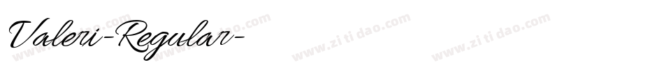 Valeri-Regular字体转换