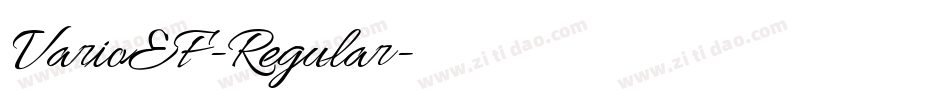 VarioEF-Regular字体转换