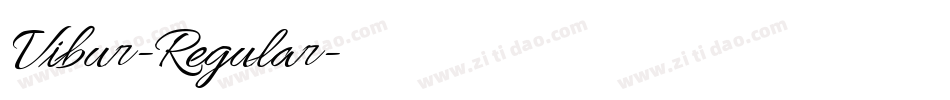 Vibur-Regular字体转换
