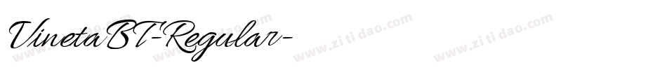 VinetaBT-Regular字体转换