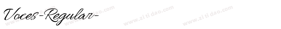 Voces-Regular字体转换