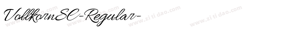 VollkornSC-Regular字体转换