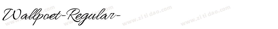 Wallpoet-Regular字体转换