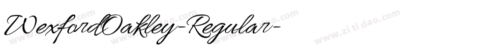WexfordOakley-Regular字体转换