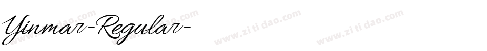 Yinmar-Regular字体转换