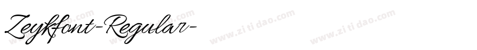 Zeykfont-Regular字体转换 Zeykfont-Regular字体转换