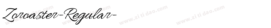 Zoroaster-Regular字体转换