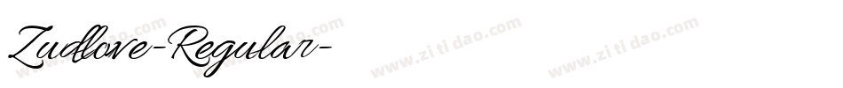 Zudlove-Regular字体转换