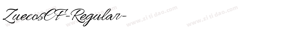 ZuecosCF-Regular字体转换