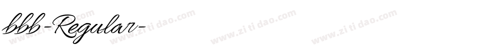 bbb-Regular字体转换