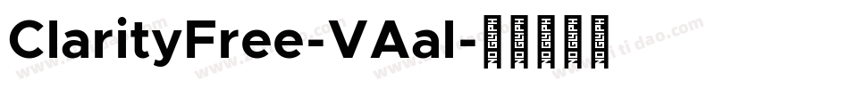 ClarityFree-VAal字体转换