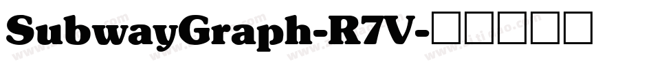 SubwayGraph-R7V字体转换
