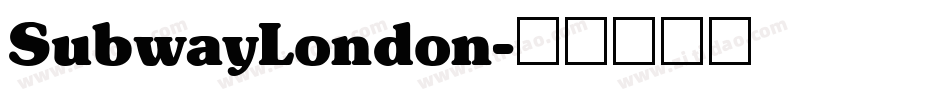 SubwayLondon字体转换