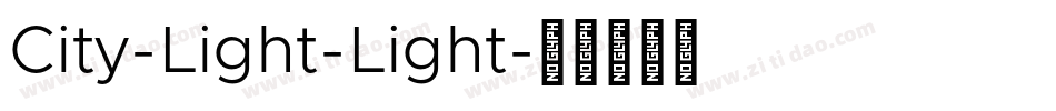 City-Light-Light字体转换