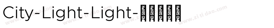 City-Light-Light字体转换