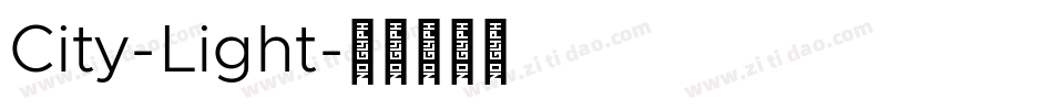 City-Light字体转换