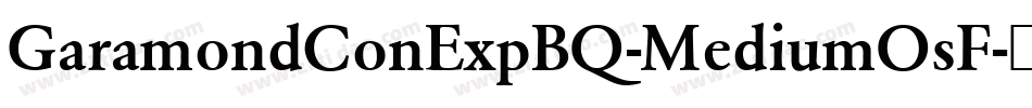 GaramondConExpBQ-MediumOsF字体转换