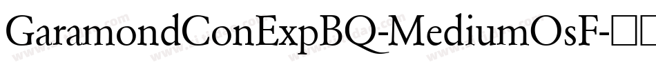 GaramondConExpBQ-MediumOsF字体转换